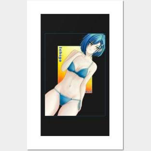 Ichigo swimsuit from Darling in the Franxx by Angel.Fanart Posters and Art